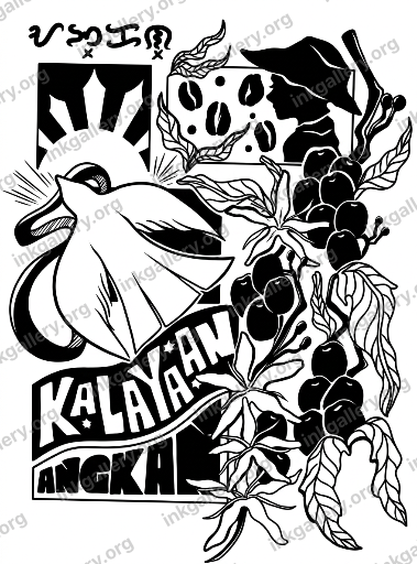 Blackwork tattoo of Uploaded Content